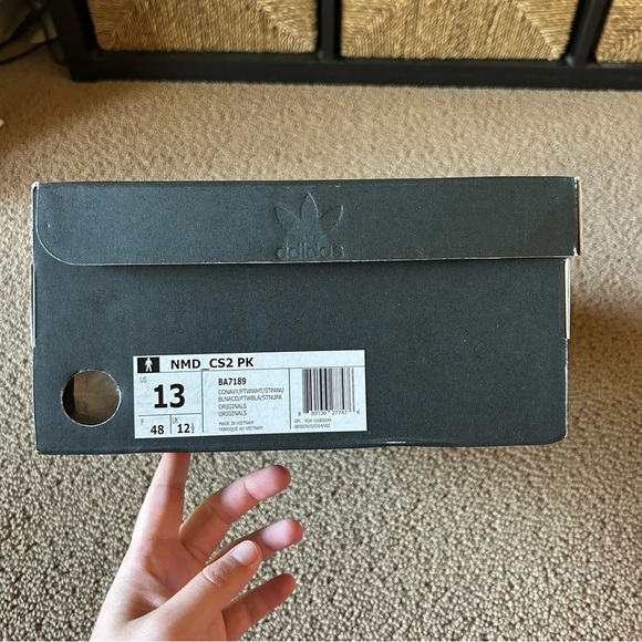 adidas NMD CS2 Primeknit Ronin Stripes Size 13 Navy White Gum PK Boost BA7189 - Picture 10 of 11